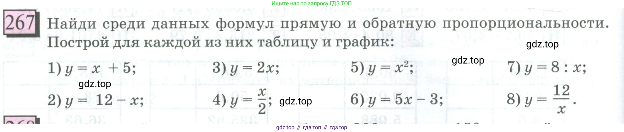 ГДЗ Математика, 6 класс Учебник, авторы: Дорофеев Георгий Владимирович, Петерсон Людмила Георгиевна, издательство Просвещение, Москва, 2023, голубого цвета, Часть 2, страница 64, номер 267, Условие 2023