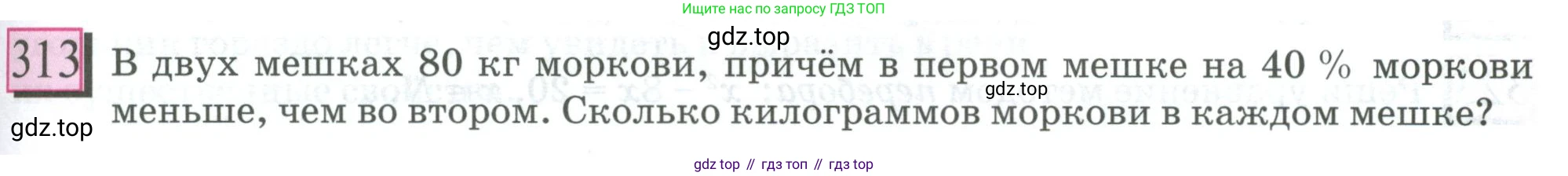 ГДЗ Математика, 6 класс Учебник, авторы: Дорофеев Георгий Владимирович, Петерсон Людмила Георгиевна, издательство Просвещение, Москва, 2023, голубого цвета, Часть 3, страница 69, номер 313, Условие 2023