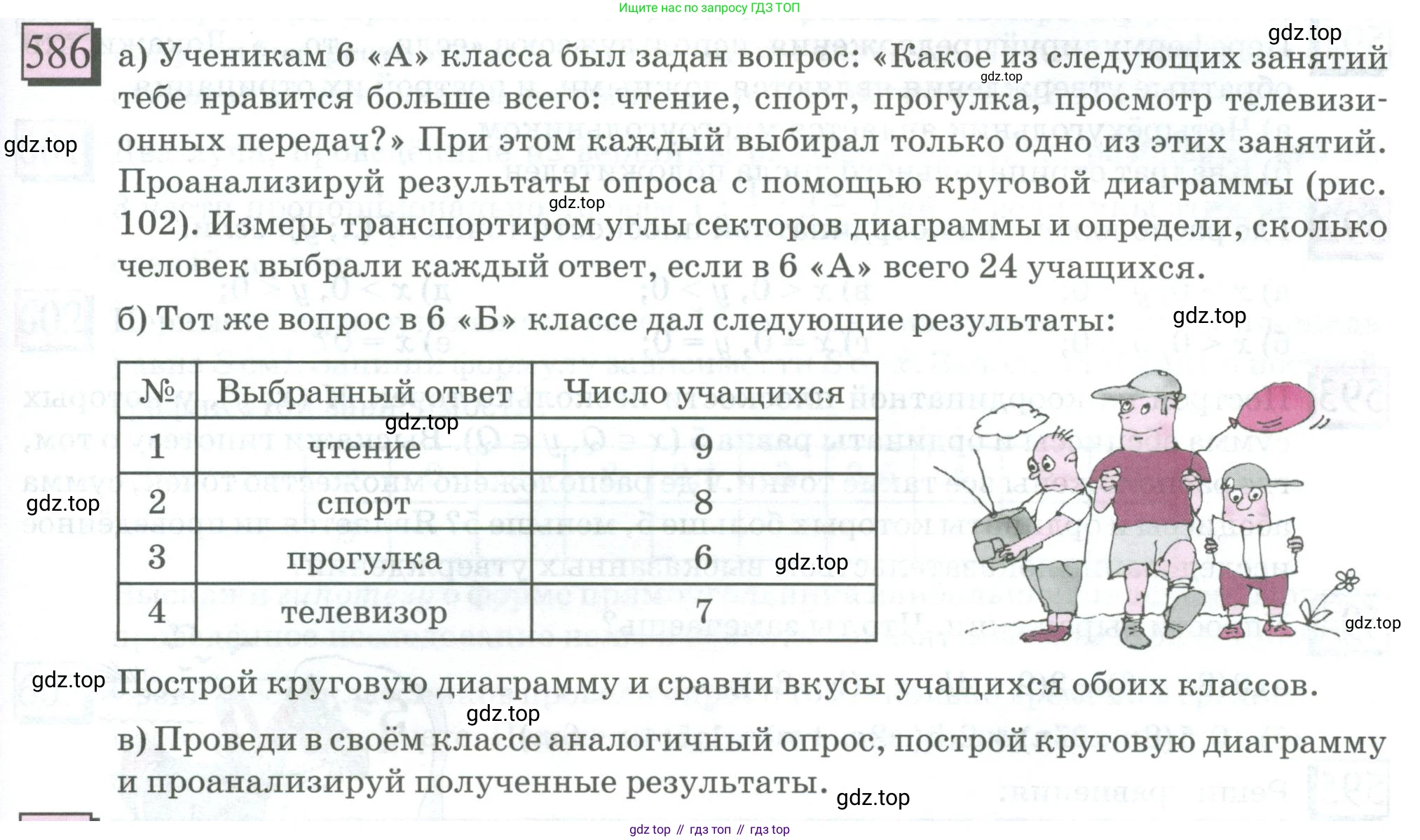 ГДЗ Математика, 6 класс Учебник, авторы: Дорофеев Георгий Владимирович, Петерсон Людмила Георгиевна, издательство Просвещение, Москва, 2023, голубого цвета, Часть 3, страница 137, номер 586, Условие 2023