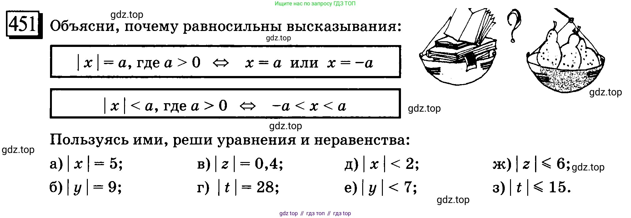 ГДЗ Математика, 6 класс Учебник, авторы: Дорофеев Георгий Владимирович, Петерсон Людмила Георгиевна, издательство Просвещение, Москва, 2023, голубого цвета, Часть 2, страница 100, номер 451, Условие 2010-2022