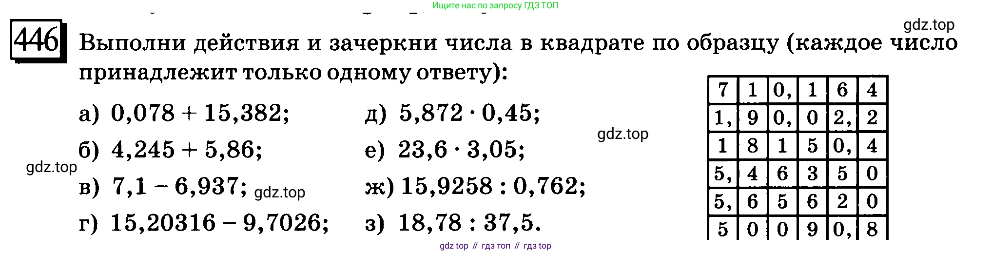 ГДЗ Математика, 6 класс Учебник, авторы: Дорофеев Георгий Владимирович, Петерсон Людмила Георгиевна, издательство Просвещение, Москва, 2023, голубого цвета, Часть 3, страница 102, номер 446, Условие 2010-2022
