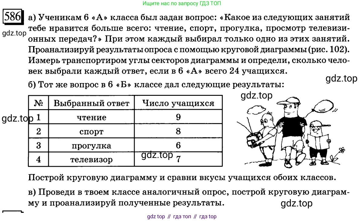 ГДЗ Математика, 6 класс Учебник, авторы: Дорофеев Георгий Владимирович, Петерсон Людмила Георгиевна, издательство Просвещение, Москва, 2023, голубого цвета, Часть 3, страница 137, номер 586, Условие 2010-2022