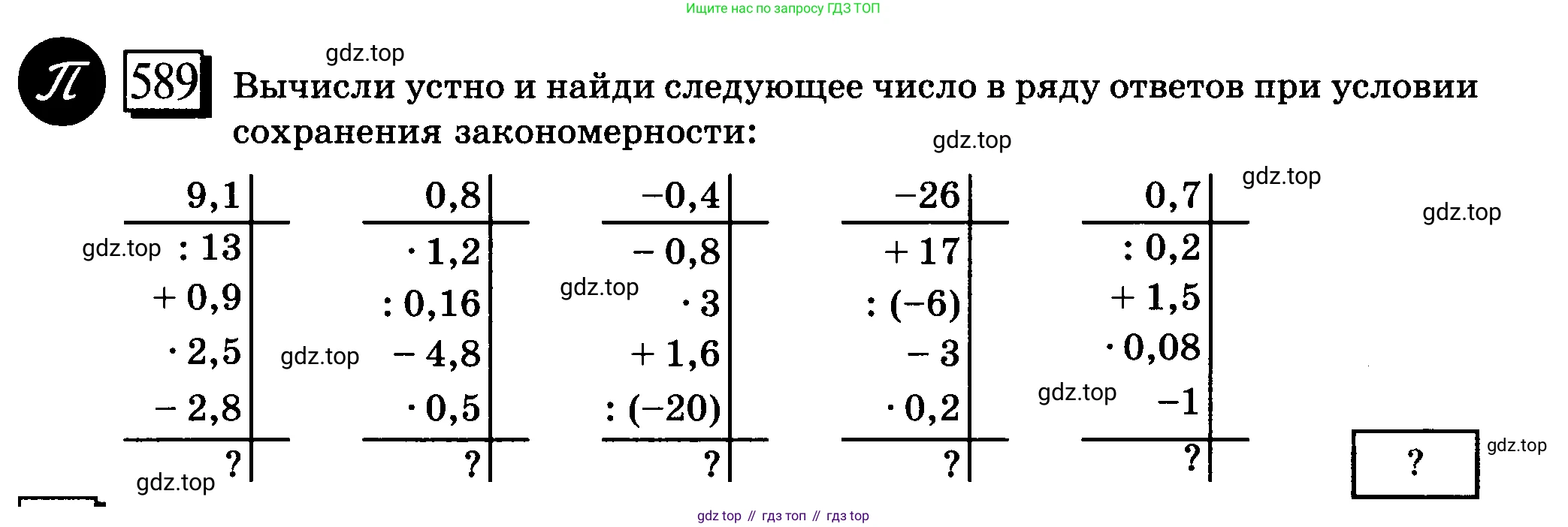 ГДЗ Математика, 6 класс Учебник, авторы: Дорофеев Георгий Владимирович, Петерсон Людмила Георгиевна, издательство Просвещение, Москва, 2023, голубого цвета, Часть 3, страница 138, номер 589, Условие 2010-2022