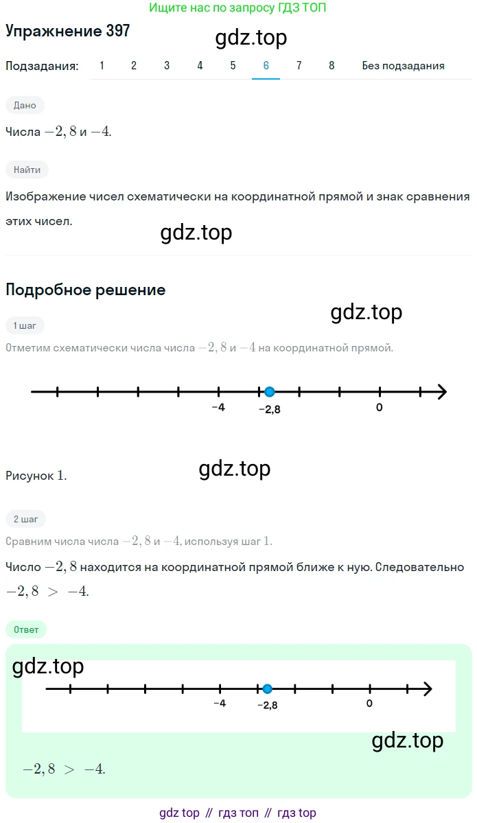 ГДЗ Математика, 6 класс Учебник, авторы: Дорофеев Георгий Владимирович, Петерсон Людмила Георгиевна, издательство Просвещение, Москва, 2023, голубого цвета, Часть 2, страница 89, номер 397, Решение 1 (2010-2022) (продолжение 7)