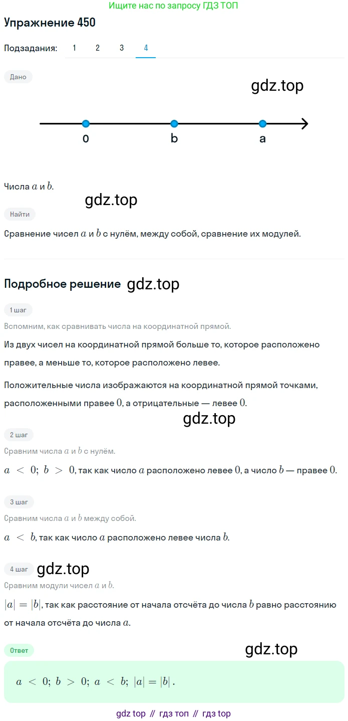 ГДЗ Математика, 6 класс Учебник, авторы: Дорофеев Георгий Владимирович, Петерсон Людмила Георгиевна, издательство Просвещение, Москва, 2023, голубого цвета, Часть 2, страница 100, номер 450, Решение 1 (2010-2022) (продолжение 2)