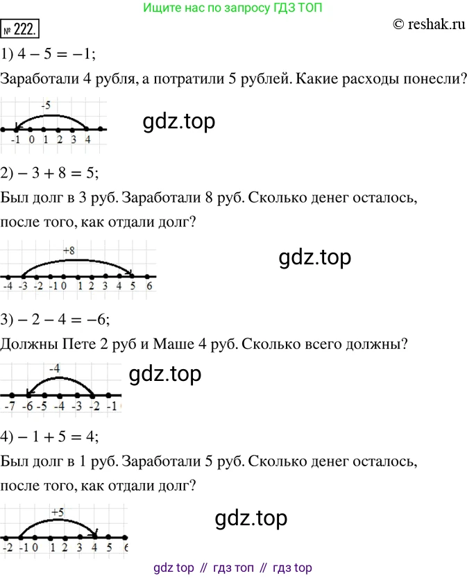 ГДЗ Математика, 6 класс Учебник, авторы: Дорофеев Георгий Владимирович, Петерсон Людмила Георгиевна, издательство Просвещение, Москва, 2023, голубого цвета, Часть 2, страница 56, номер 222, Решение 2 (2010-2022)