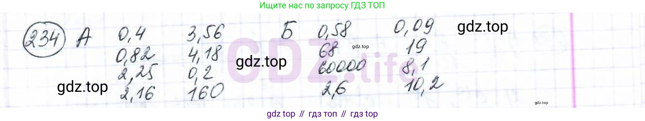 ГДЗ Математика, 6 класс Учебник, авторы: Дорофеев Георгий Владимирович, Петерсон Людмила Георгиевна, издательство Просвещение, Москва, 2023, голубого цвета, Часть 1, страница 60, номер 234, Решение 3 (2010-2022)