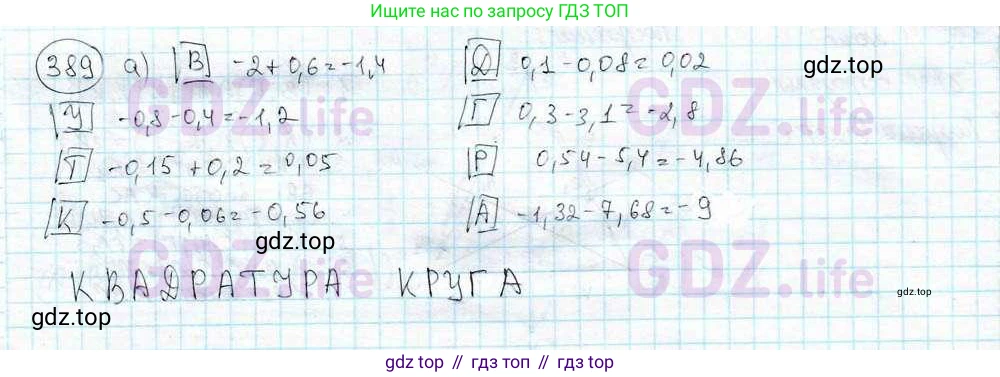 ГДЗ Математика, 6 класс Учебник, авторы: Дорофеев Георгий Владимирович, Петерсон Людмила Георгиевна, издательство Просвещение, Москва, 2023, голубого цвета, Часть 3, страница 91, номер 389, Решение 3 (2010-2022)