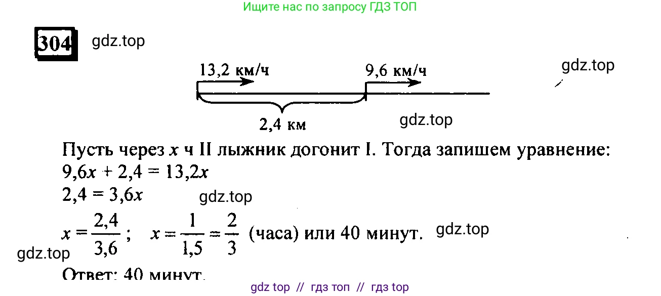 Математика, 6 класс Учебник, авторы: Дорофеев Георгий Владимирович, Петерсон Людмила Георгиевна, издательство Просвещение, Москва, 2023, голубого цвета, Часть 1, страница 73, номер 304, Решение 4 (2010-2022)
