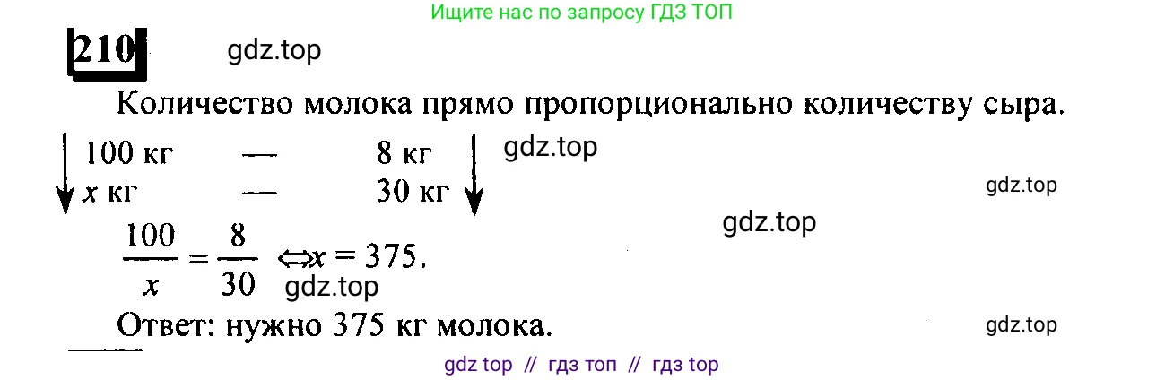 Математика, 6 класс Учебник, авторы: Дорофеев Георгий Владимирович, Петерсон Людмила Георгиевна, издательство Просвещение, Москва, 2023, голубого цвета, Часть 2, страница 54, номер 210, Решение 4 (2010-2022)