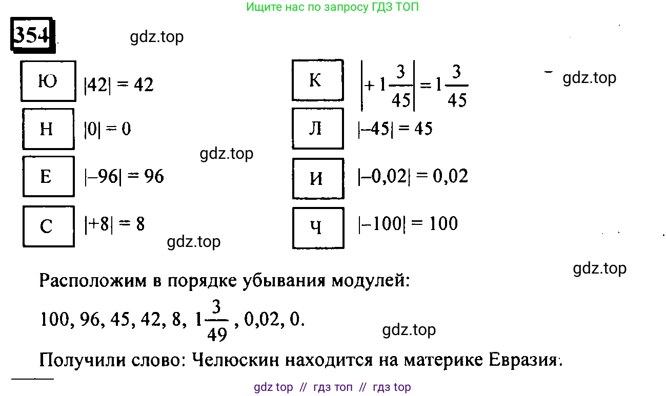 Математика, 6 класс Учебник, авторы: Дорофеев Георгий Владимирович, Петерсон Людмила Георгиевна, издательство Просвещение, Москва, 2023, голубого цвета, Часть 2, страница 81, номер 354, Решение 4 (2010-2022)