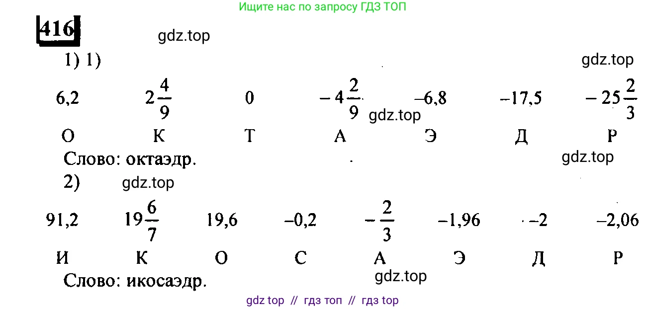 Математика, 6 класс Учебник, авторы: Дорофеев Георгий Владимирович, Петерсон Людмила Георгиевна, издательство Просвещение, Москва, 2023, голубого цвета, Часть 2, страница 93, номер 416, Решение 4 (2010-2022)