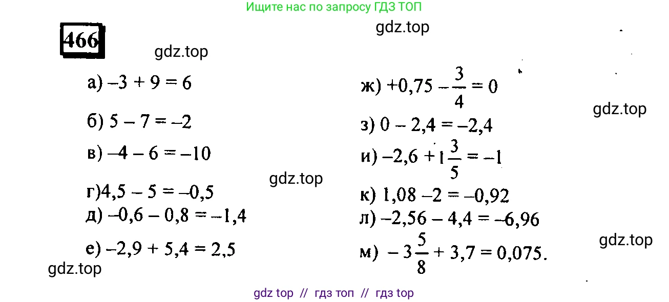 Математика, 6 класс Учебник, авторы: Дорофеев Георгий Владимирович, Петерсон Людмила Георгиевна, издательство Просвещение, Москва, 2023, голубого цвета, Часть 2, страница 103, номер 466, Решение 4 (2010-2022)