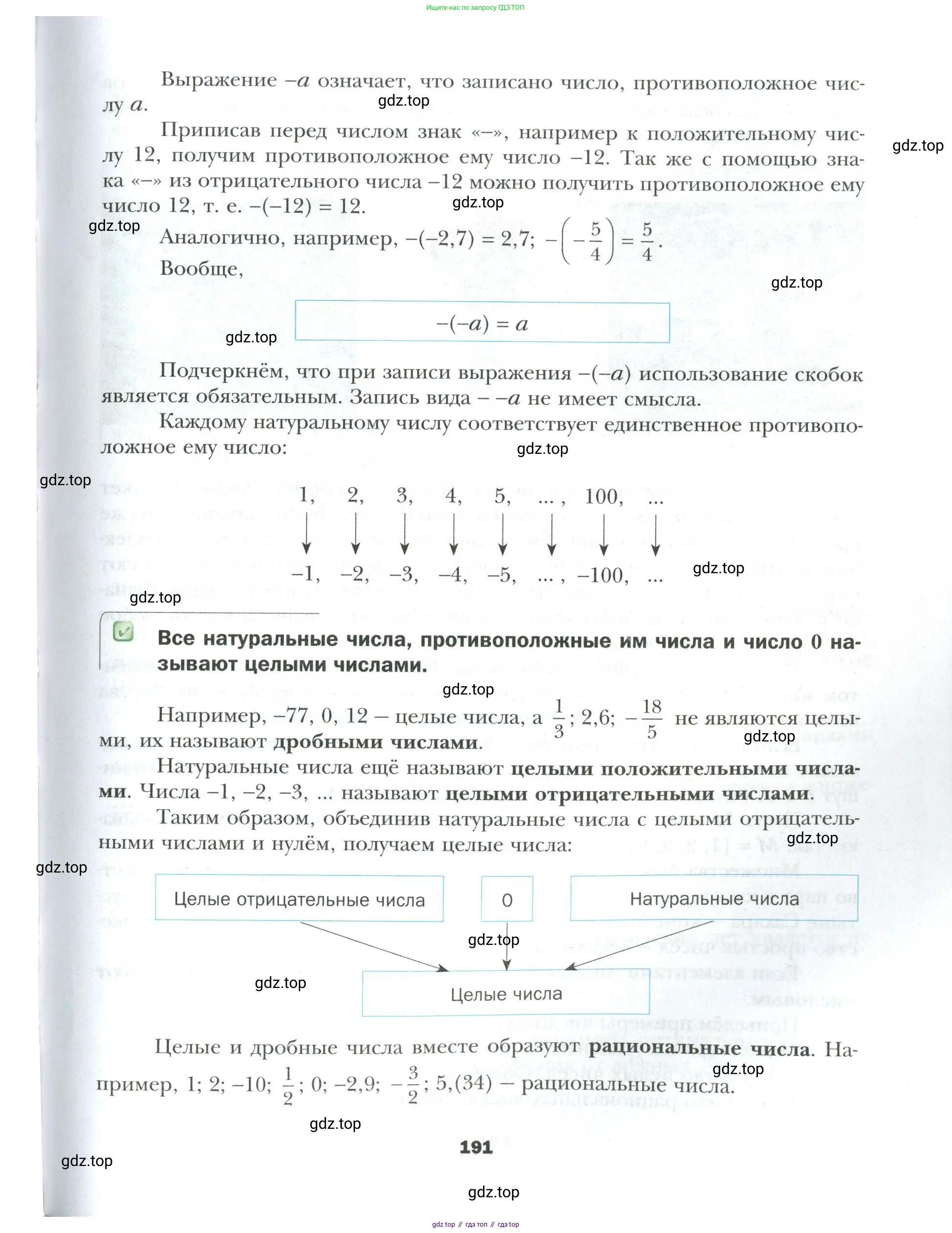 Математика, 6 класс Учебник, авторы: Мерзляк Аркадий Григорьевич, Полонский Виталий Борисович, Якир Михаил Семёнович, издательство Просвещение, Москва, 2019 - 2022, салатового цвета, страница 191