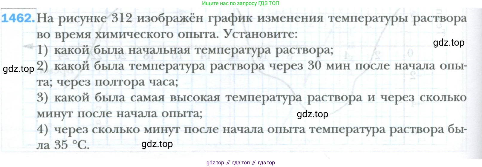ГДЗ Математика, 6 класс Учебник, авторы: Мерзляк Аркадий Григорьевич, Полонский Виталий Борисович, Якир Михаил Семёнович, издательство Просвещение, Москва, 2023, салатового цвета, страница 308, номер 1462, Условие