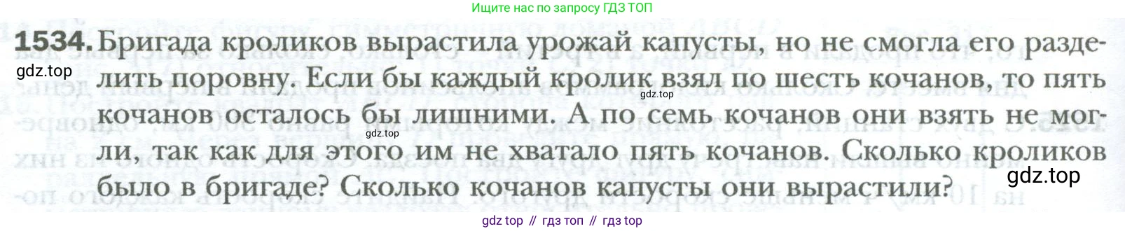ГДЗ Математика, 6 класс Учебник, авторы: Мерзляк Аркадий Григорьевич, Полонский Виталий Борисович, Якир Михаил Семёнович, издательство Просвещение, Москва, 2023, салатового цвета, страница 320, номер 1534, Условие