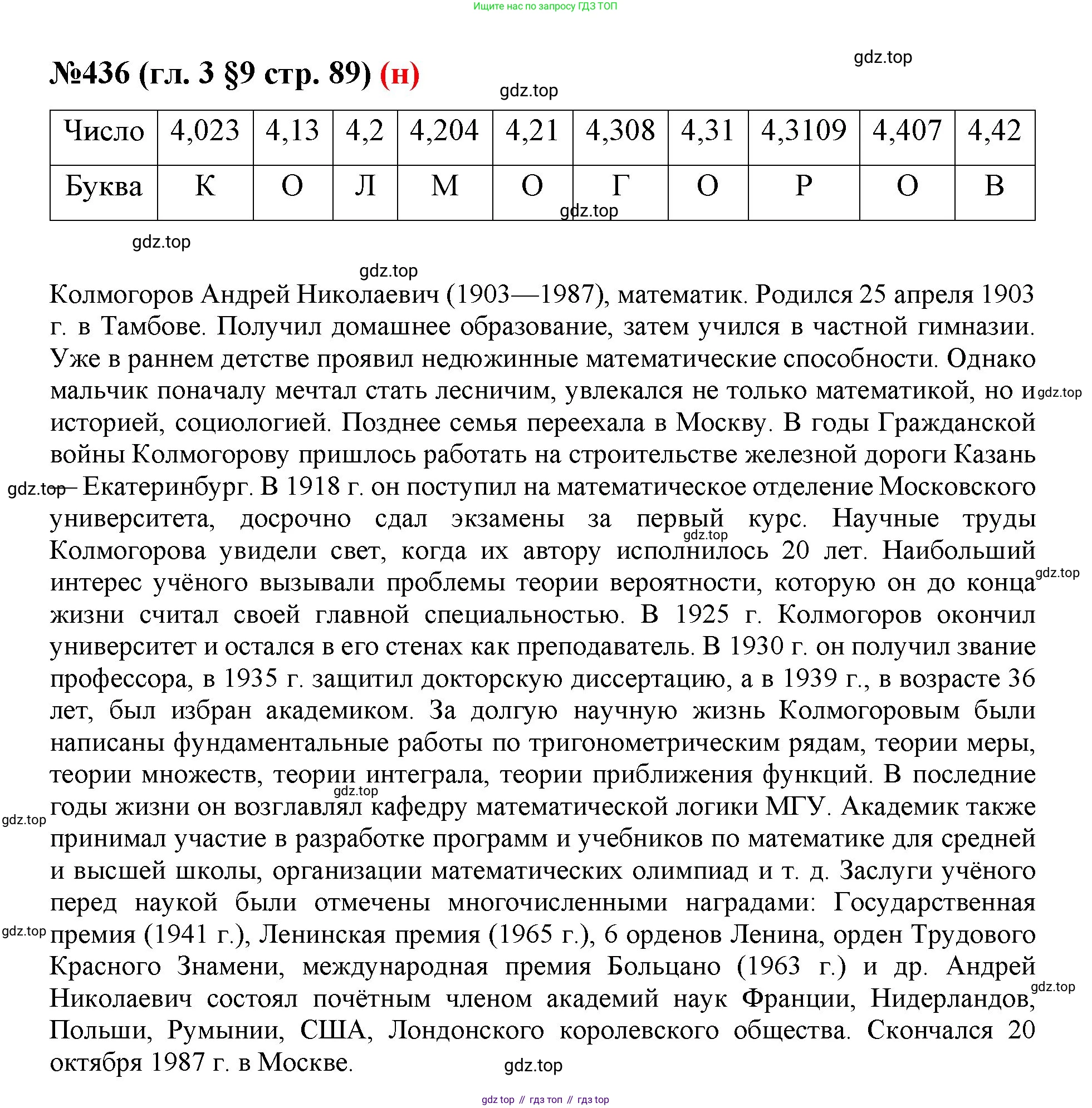 ГДЗ Математика, 6 класс Учебник, авторы: Мерзляк Аркадий Григорьевич, Полонский Виталий Борисович, Якир Михаил Семёнович, издательство Просвещение, Москва, 2023, салатового цвета, страница 89, номер 436, Решение