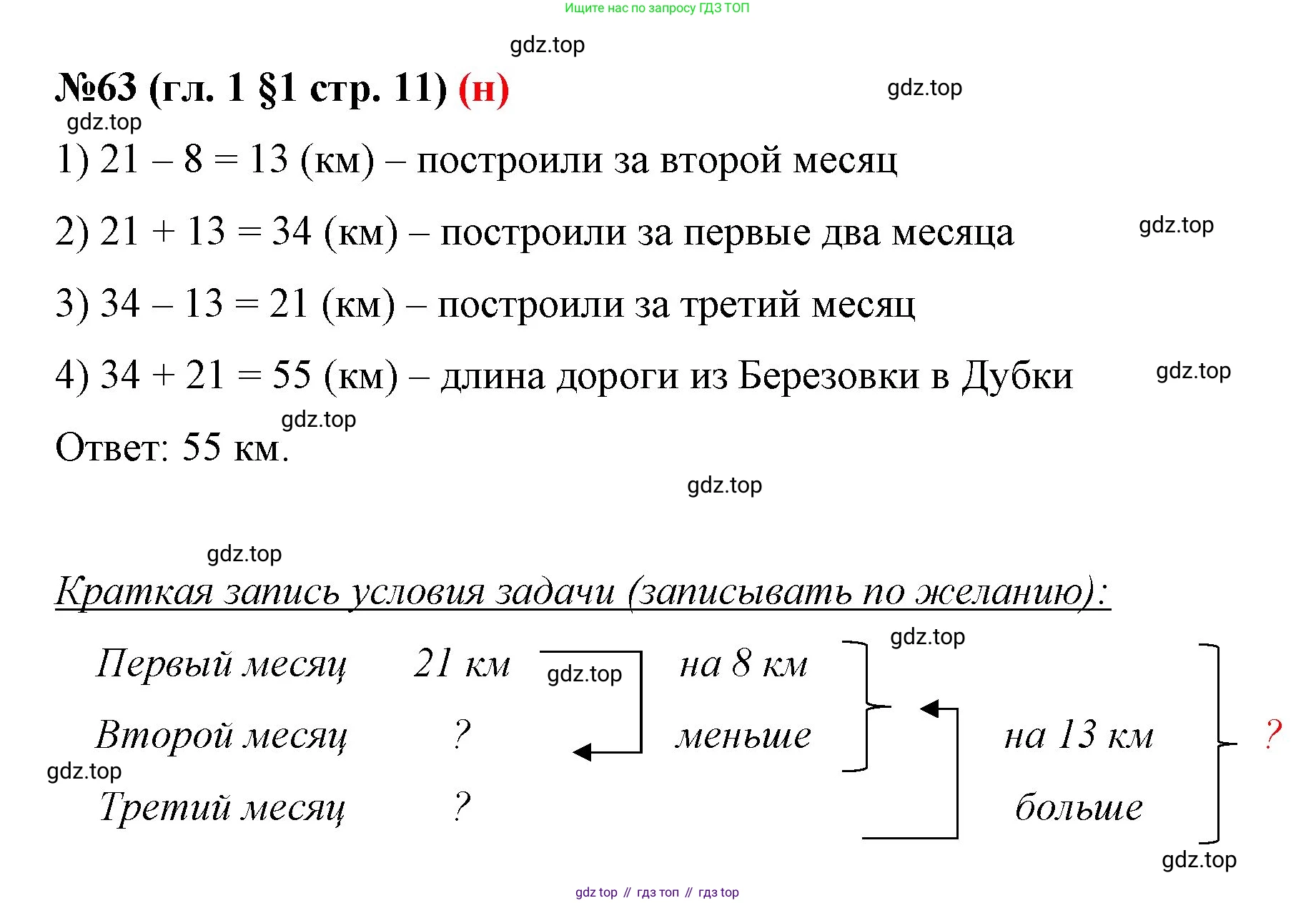 ГДЗ Математика, 6 класс Учебник, авторы: Мерзляк Аркадий Григорьевич, Полонский Виталий Борисович, Якир Михаил Семёнович, издательство Просвещение, Москва, 2023, салатового цвета, страница 11, номер 63, Решение