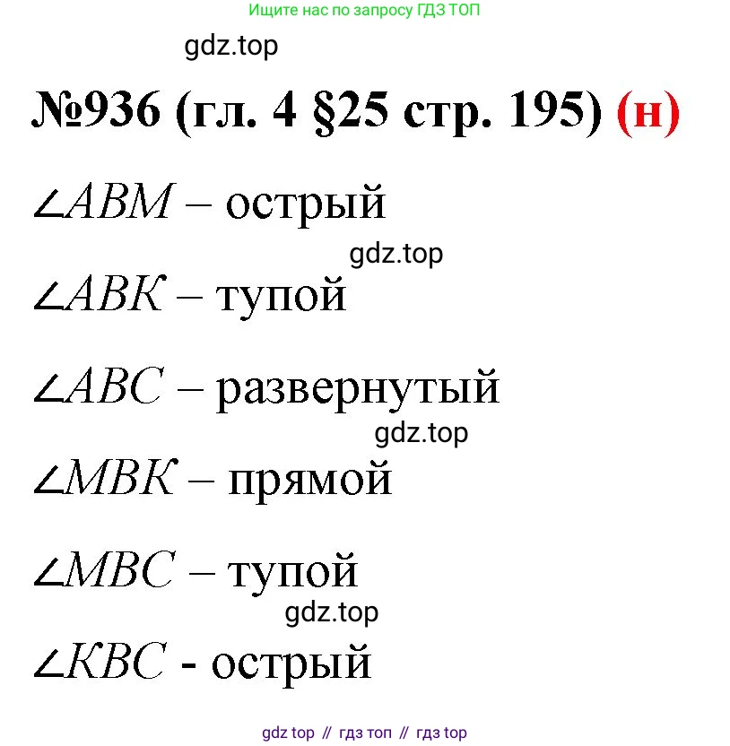 ГДЗ Математика, 6 класс Учебник, авторы: Мерзляк Аркадий Григорьевич, Полонский Виталий Борисович, Якир Михаил Семёнович, издательство Просвещение, Москва, 2023, салатового цвета, страница 195, номер 936, Решение
