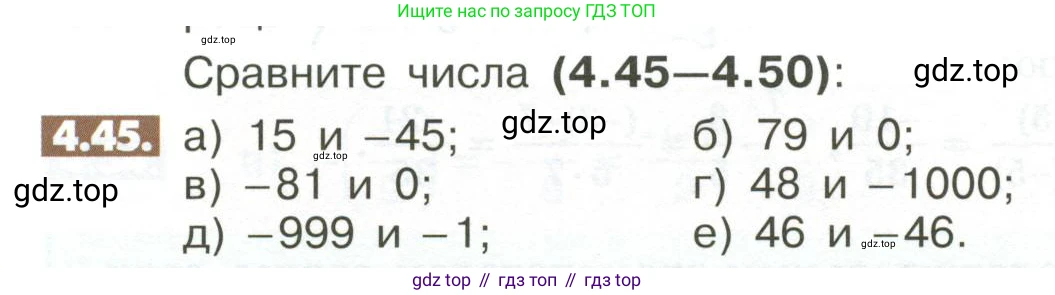 ГДЗ Математика, 6 класс Учебник, авторы: Никольский Сергей Михайлович, Потапов Михаил Константинович, Решетников Николай Николаевич, Шевкин Александр Владимирович, издательство Просвещение, Москва, 2023, страница 138, номер 4.45, Условие
