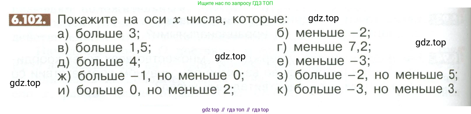 ГДЗ Математика, 6 класс Учебник, авторы: Никольский Сергей Михайлович, Потапов Михаил Константинович, Решетников Николай Николаевич, Шевкин Александр Владимирович, издательство Просвещение, Москва, 2023, страница 246, номер 6.102, Условие