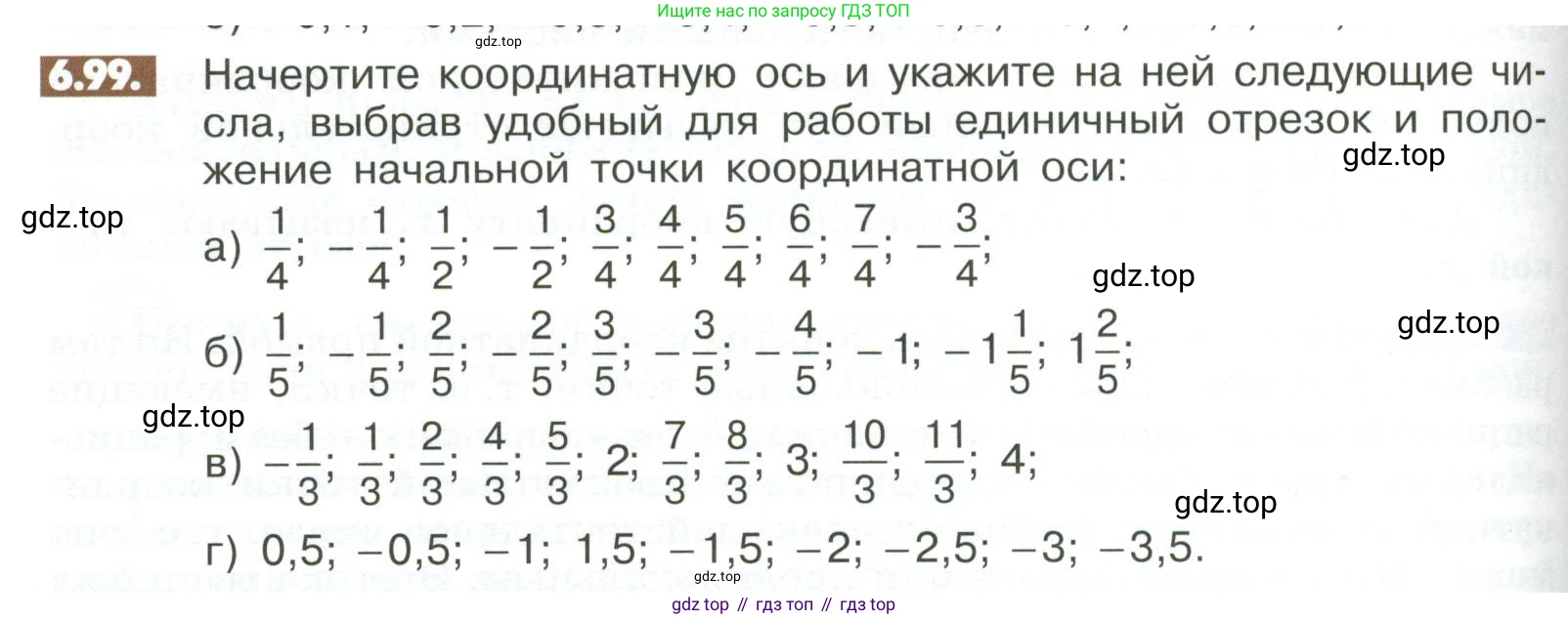 ГДЗ Математика, 6 класс Учебник, авторы: Никольский Сергей Михайлович, Потапов Михаил Константинович, Решетников Николай Николаевич, Шевкин Александр Владимирович, издательство Просвещение, Москва, 2023, страница 246, номер 6.99, Условие