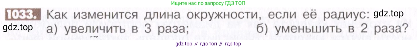 ГДЗ Математика, 6 класс Учебник, авторы: Никольский Сергей Михайлович, Потапов Михаил Константинович, Решетников Николай Николаевич, Шевкин Александр Владимирович, издательство Просвещение, Москва, 2019 - 2022, страница 209, номер 1033, Условие