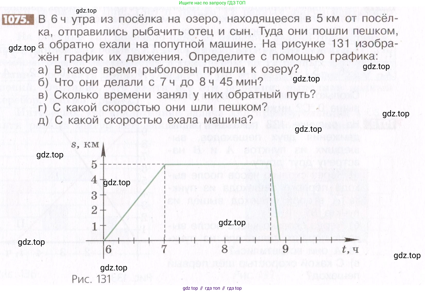 ГДЗ Математика, 6 класс Учебник, авторы: Никольский Сергей Михайлович, Потапов Михаил Константинович, Решетников Николай Николаевич, Шевкин Александр Владимирович, издательство Просвещение, Москва, 2019 - 2022, страница 221, номер 1075, Условие