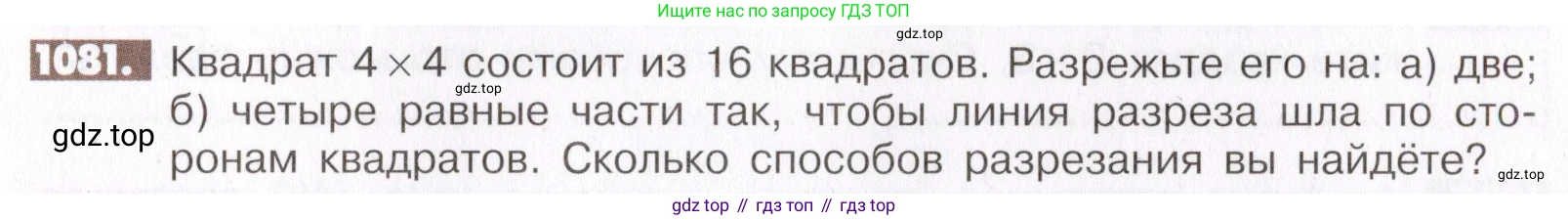 ГДЗ Математика, 6 класс Учебник, авторы: Никольский Сергей Михайлович, Потапов Михаил Константинович, Решетников Николай Николаевич, Шевкин Александр Владимирович, издательство Просвещение, Москва, 2019 - 2022, страница 225, номер 1081, Условие