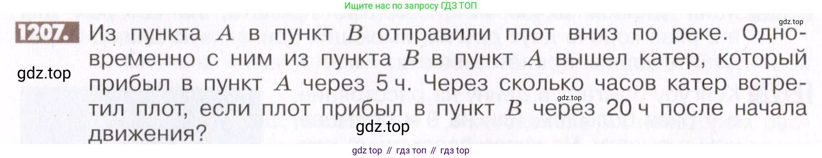 ГДЗ Математика, 6 класс Учебник, авторы: Никольский Сергей Михайлович, Потапов Михаил Константинович, Решетников Николай Николаевич, Шевкин Александр Владимирович, издательство Просвещение, Москва, 2019 - 2022, страница 241, номер 1207, Условие