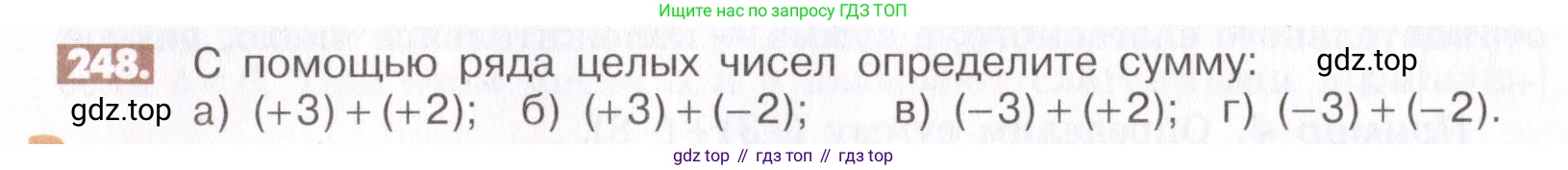 ГДЗ Математика, 6 класс Учебник, авторы: Никольский Сергей Михайлович, Потапов Михаил Константинович, Решетников Николай Николаевич, Шевкин Александр Владимирович, издательство Просвещение, Москва, 2019 - 2022, страница 54, номер 248, Условие