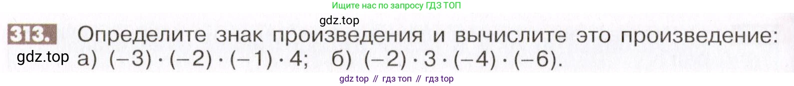 ГДЗ Математика, 6 класс Учебник, авторы: Никольский Сергей Михайлович, Потапов Михаил Константинович, Решетников Николай Николаевич, Шевкин Александр Владимирович, издательство Просвещение, Москва, 2019 - 2022, страница 64, номер 313, Условие