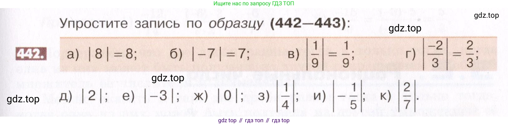 ГДЗ Математика, 6 класс Учебник, авторы: Никольский Сергей Михайлович, Потапов Михаил Константинович, Решетников Николай Николаевич, Шевкин Александр Владимирович, издательство Просвещение, Москва, 2019 - 2022, страница 89, номер 442, Условие