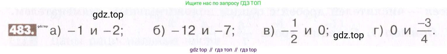 ГДЗ Математика, 6 класс Учебник, авторы: Никольский Сергей Михайлович, Потапов Михаил Константинович, Решетников Николай Николаевич, Шевкин Александр Владимирович, издательство Просвещение, Москва, 2019 - 2022, страница 96, номер 483, Условие