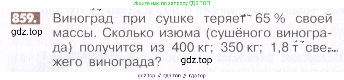 ГДЗ Математика, 6 класс Учебник, авторы: Никольский Сергей Михайлович, Потапов Михаил Константинович, Решетников Николай Николаевич, Шевкин Александр Владимирович, издательство Просвещение, Москва, 2019 - 2022, страница 163, номер 859, Условие