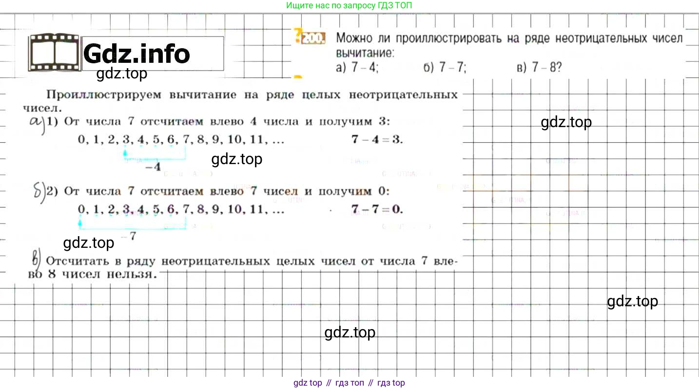 ГДЗ Математика, 6 класс Учебник, авторы: Никольский Сергей Михайлович, Потапов Михаил Константинович, Решетников Николай Николаевич, Шевкин Александр Владимирович, издательство Просвещение, Москва, 2019 - 2022, страница 46, номер 200, Решение 7
