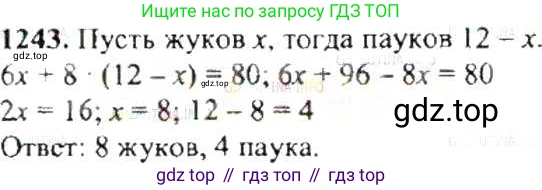 ГДЗ Математика, 6 класс Учебник, авторы: Никольский Сергей Михайлович, Потапов Михаил Константинович, Решетников Николай Николаевич, Шевкин Александр Владимирович, издательство Просвещение, Москва, 2019 - 2022, страница 244, номер 1243, Решение 8