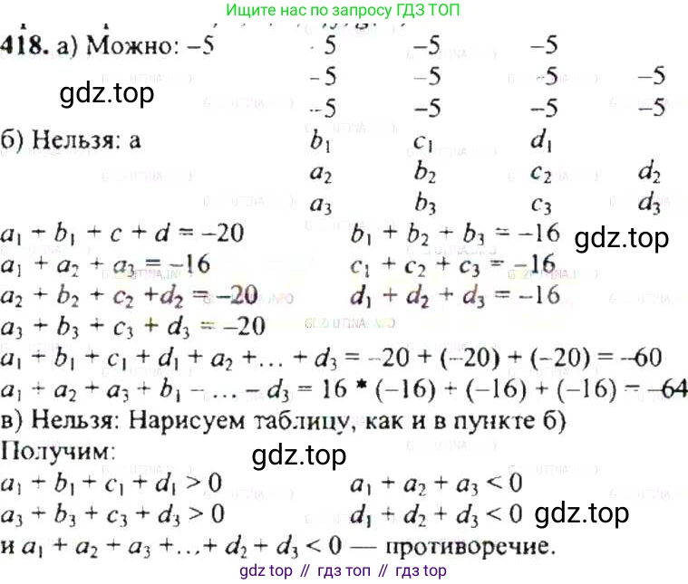 ГДЗ Математика, 6 класс Учебник, авторы: Никольский Сергей Михайлович, Потапов Михаил Константинович, Решетников Николай Николаевич, Шевкин Александр Владимирович, издательство Просвещение, Москва, 2019 - 2022, страница 84, номер 418, Решение 8