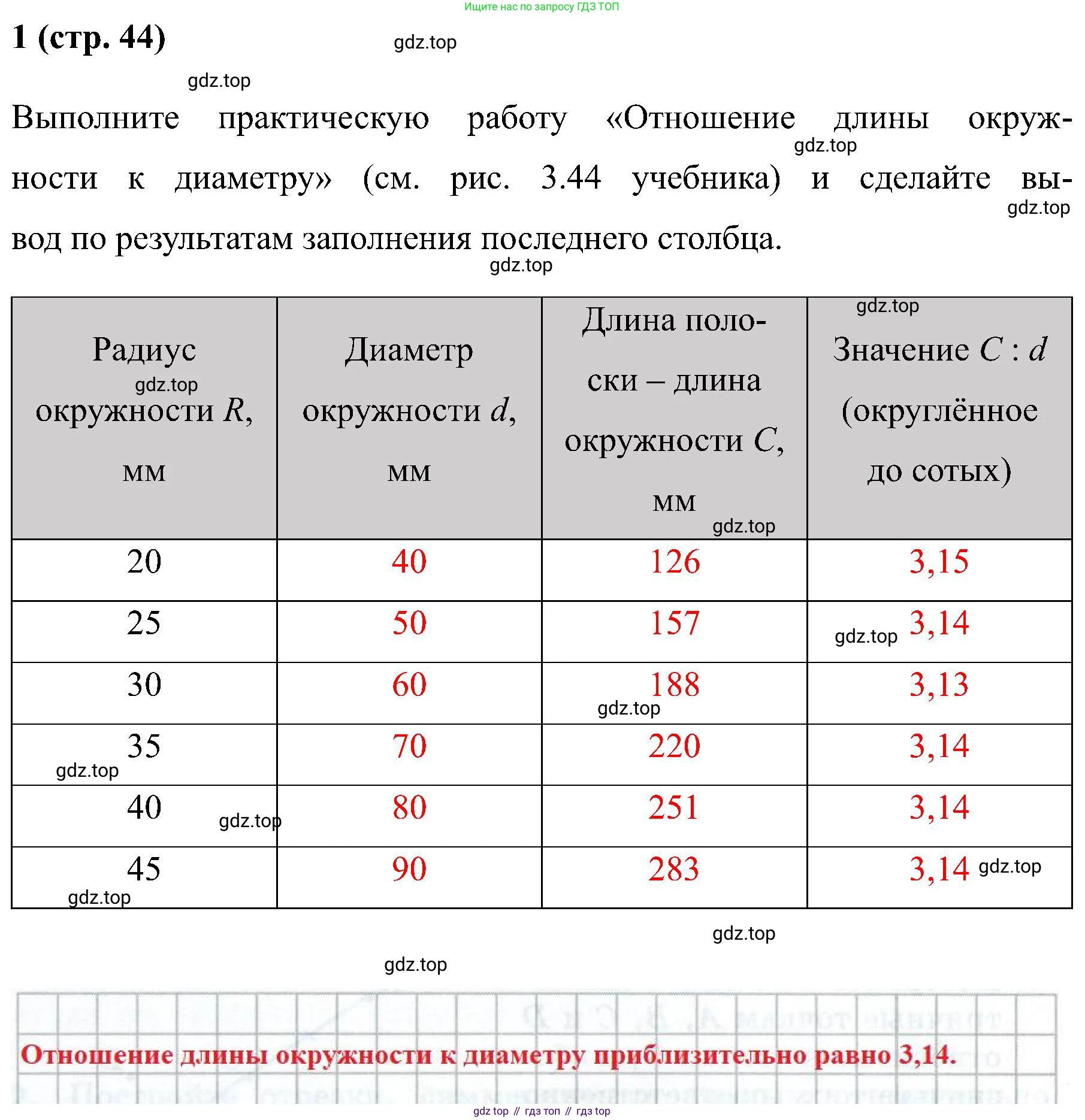 Математика, 6 класс рабочая тетрадь, автор: Ткачева Мария Владимировна, издательство Просвещение, Москва, 2023, белого цвета, страница 44, номер 1, Решение