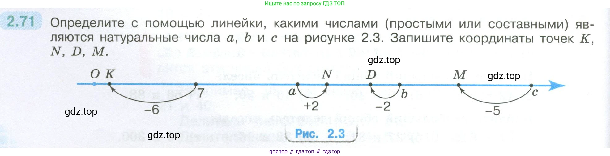 ГДЗ Математика, 6 класс Учебник, авторы: Виленкин Наум Яковлевич, Жохов Владимир Иванович, Чесноков Александр Семёнович, Александрова Лилия Александровна, Шварцбурд Семён Исаакович, издательство Просвещение, Москва, 2023, белого цвета, Часть 1, страница 52, номер 2.71, Условие