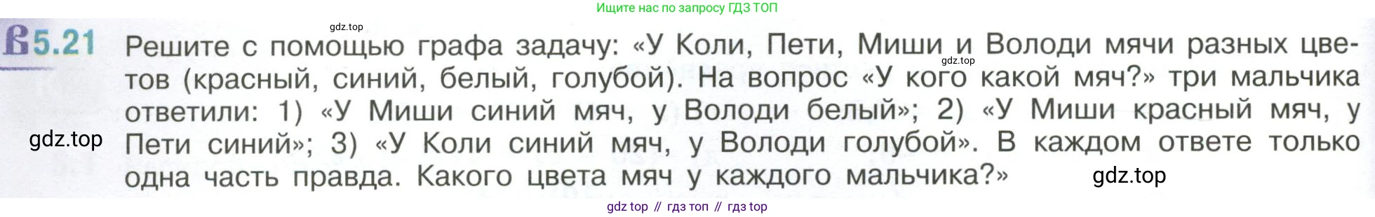 ГДЗ Математика, 6 класс Учебник, авторы: Виленкин Наум Яковлевич, Жохов Владимир Иванович, Чесноков Александр Семёнович, Александрова Лилия Александровна, Шварцбурд Семён Исаакович, издательство Просвещение, Москва, 2023, белого цвета, Часть 2, страница 80, номер 5.21, Условие