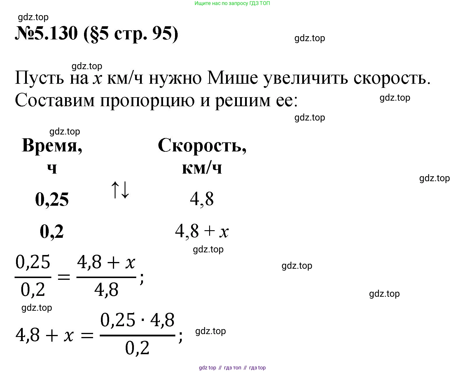 ГДЗ Математика, 6 класс Учебник, авторы: Виленкин Наум Яковлевич, Жохов Владимир Иванович, Чесноков Александр Семёнович, Александрова Лилия Александровна, Шварцбурд Семён Исаакович, издательство Просвещение, Москва, 2023, белого цвета, Часть 2, страница 95, номер 5.130, Решение 4
