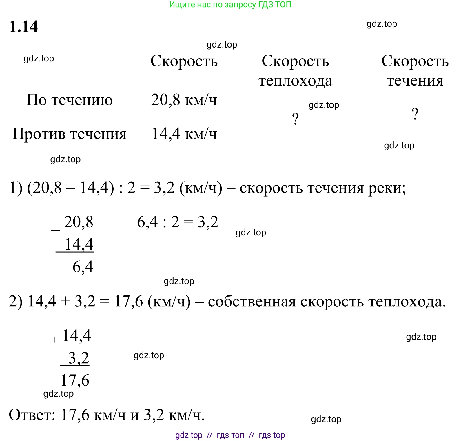 Математика, 6 класс Учебник, авторы: Виленкин Наум Яковлевич, Жохов Владимир Иванович, Чесноков Александр Семёнович, Александрова Лилия Александровна, Шварцбурд Семён Исаакович, издательство Просвещение, Москва, 2023, белого цвета, Часть 1, страница 16, номер 1.14, Решение 1