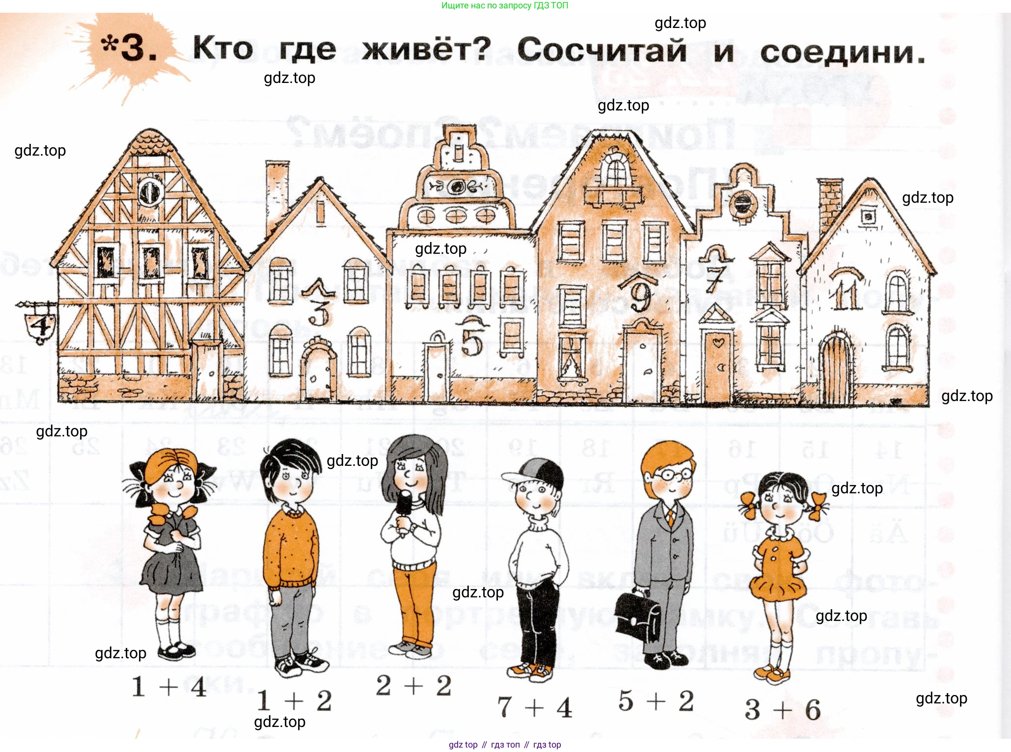 ГДЗ Немецкий язык (Deutsch), 2 класс рабочая тетрадь (arbeitsbuch), авторы: Бим Инесса Львовна (Bim I), Рыжова Лариса Ивановна (Ryschowa L), издательство Просвещение, Москва, 2023, бежевого цвета, Часть 1, страница 64, номер 3, Условие