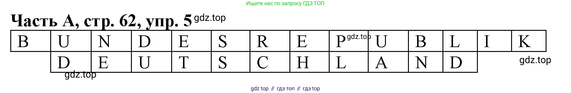 ГДЗ Немецкий язык (Deutsch), 2 класс рабочая тетрадь (arbeitsbuch), авторы: Бим Инесса Львовна (Bim I), Рыжова Лариса Ивановна (Ryschowa L), издательство Просвещение, Москва, 2023, бежевого цвета, Часть 1, страница 62, номер 5, Решение