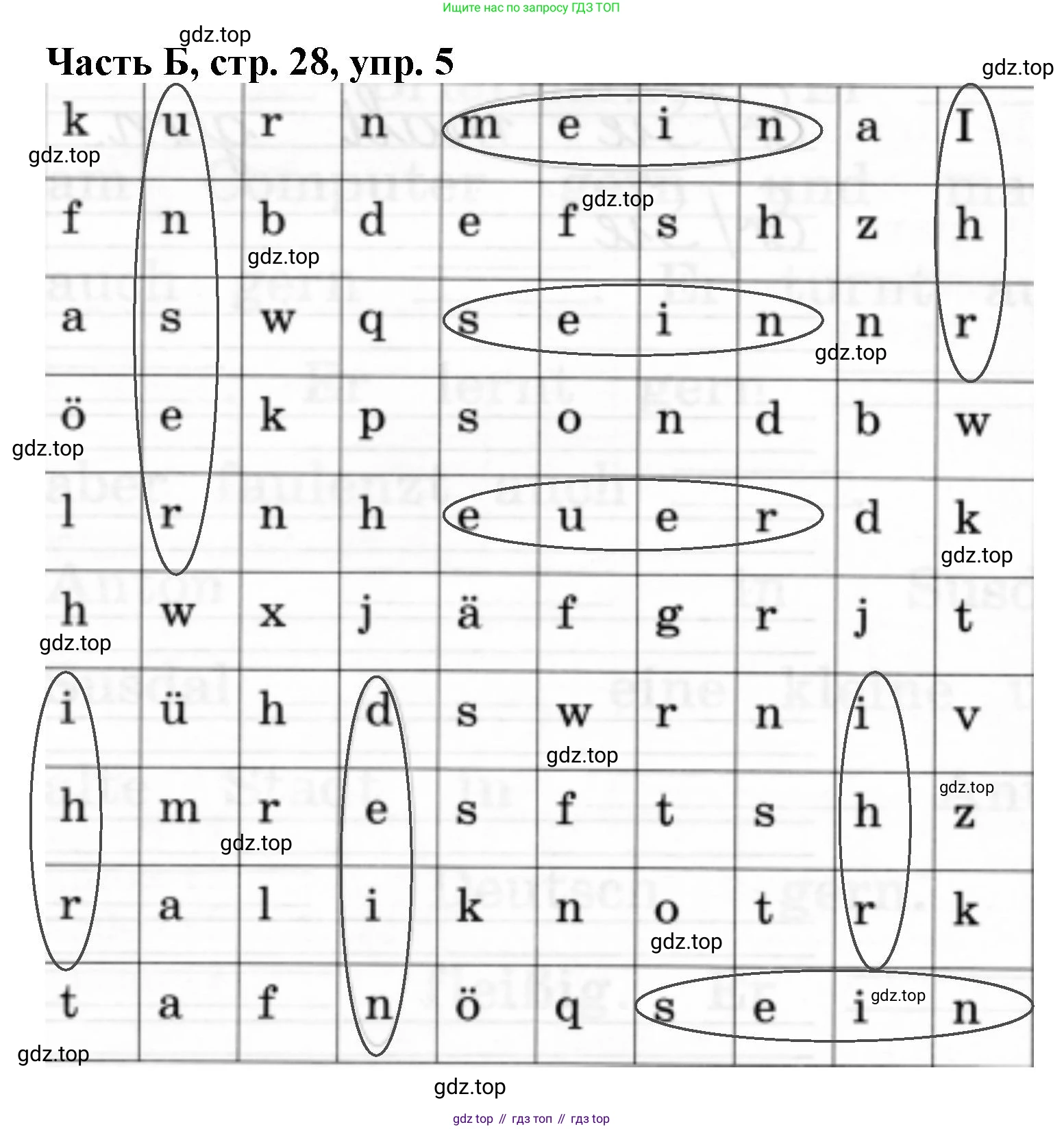 ГДЗ Немецкий язык (Deutsch), 2 класс рабочая тетрадь (arbeitsbuch), авторы: Бим Инесса Львовна (Bim I), Рыжова Лариса Ивановна (Ryschowa L), издательство Просвещение, Москва, 2023, бежевого цвета, Часть 2, страница 28, номер 5, Решение