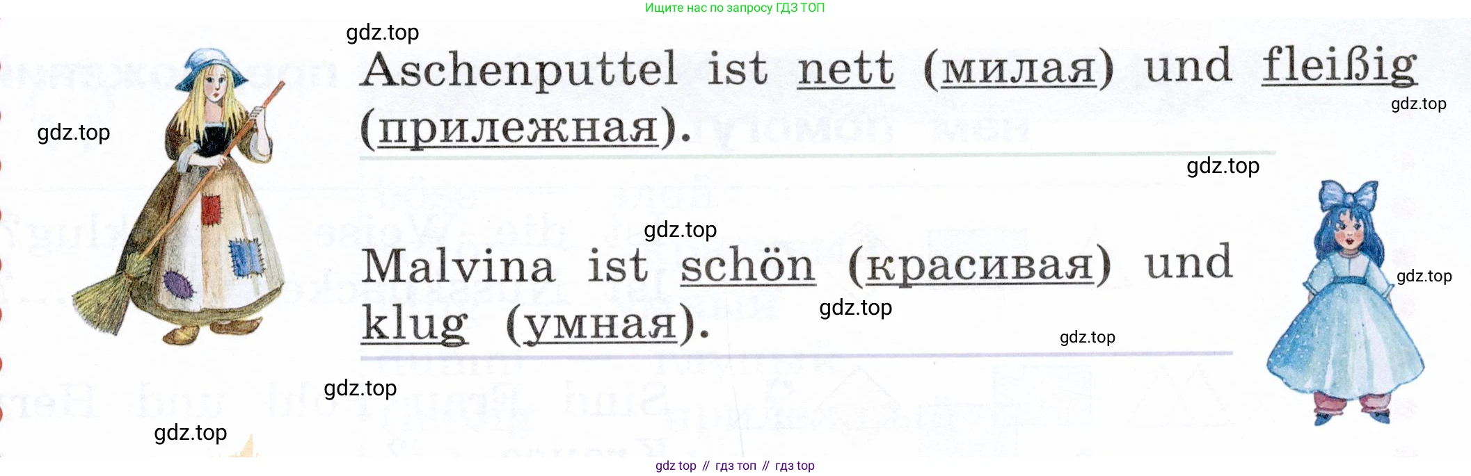 ГДЗ Немецкий язык (Deutsch), 2 класс учебник (lehrbuch), авторы: Бим Инесса Львовна (Bim I), Рыжова Лариса Ивановна (Ryschowa L), издательство Просвещение, Москва, 2023, бежевого цвета, Часть 1, страница 88, номер 6, Условие (продолжение 2)