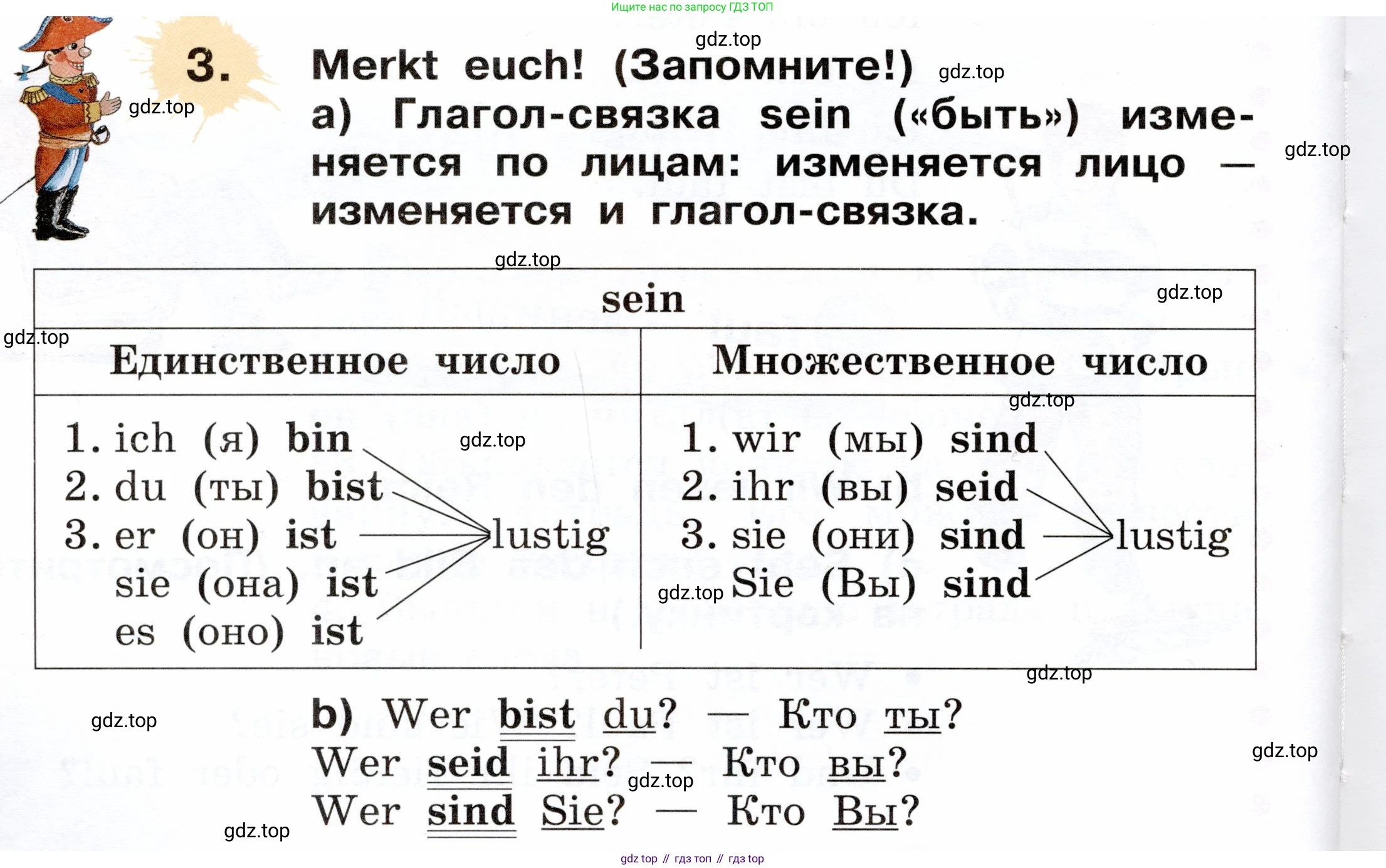 ГДЗ Немецкий язык (Deutsch), 2 класс учебник (lehrbuch), авторы: Бим Инесса Львовна (Bim I), Рыжова Лариса Ивановна (Ryschowa L), издательство Просвещение, Москва, 2023, бежевого цвета, Часть 2, страница 8, номер 3, Условие