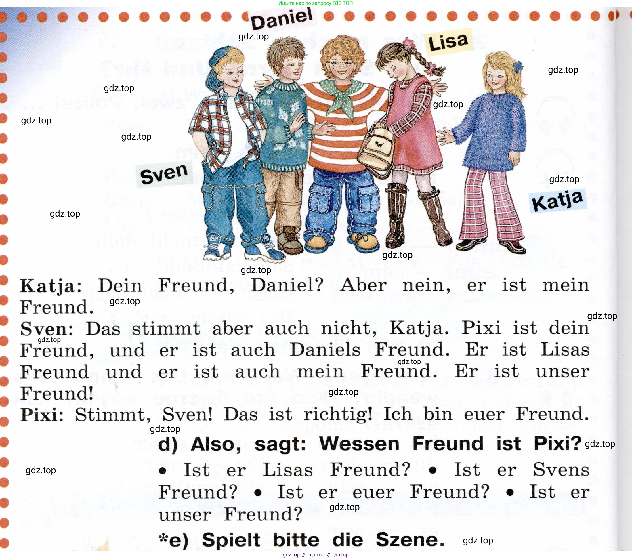 ГДЗ Немецкий язык (Deutsch), 2 класс учебник (lehrbuch), авторы: Бим Инесса Львовна (Bim I), Рыжова Лариса Ивановна (Ryschowa L), издательство Просвещение, Москва, 2023, бежевого цвета, Часть 2, страница 43, номер 4, Условие (продолжение 2)