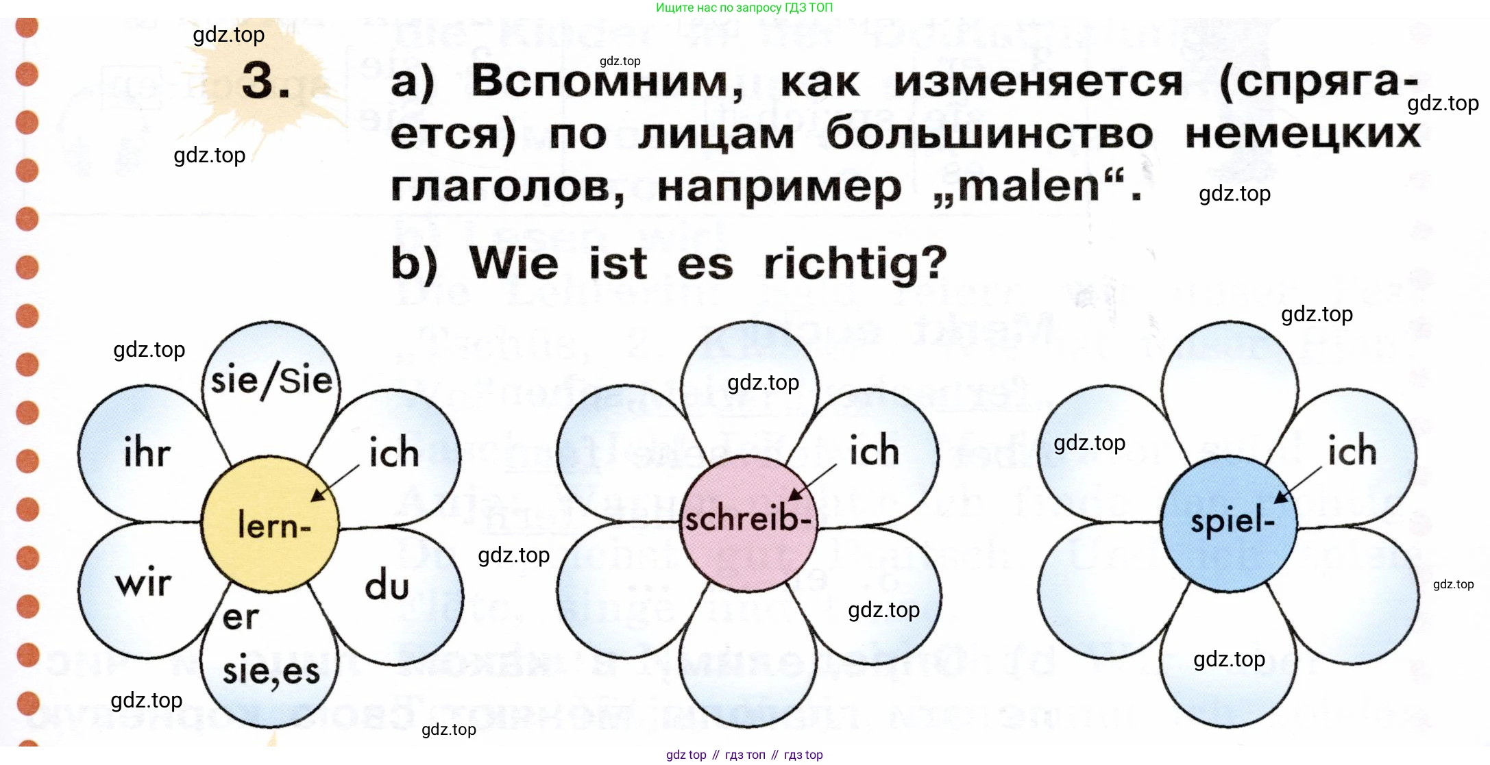 ГДЗ Немецкий язык (Deutsch), 2 класс учебник (lehrbuch), авторы: Бим Инесса Львовна (Bim I), Рыжова Лариса Ивановна (Ryschowa L), издательство Просвещение, Москва, 2023, бежевого цвета, Часть 2, страница 61, номер 3, Условие
